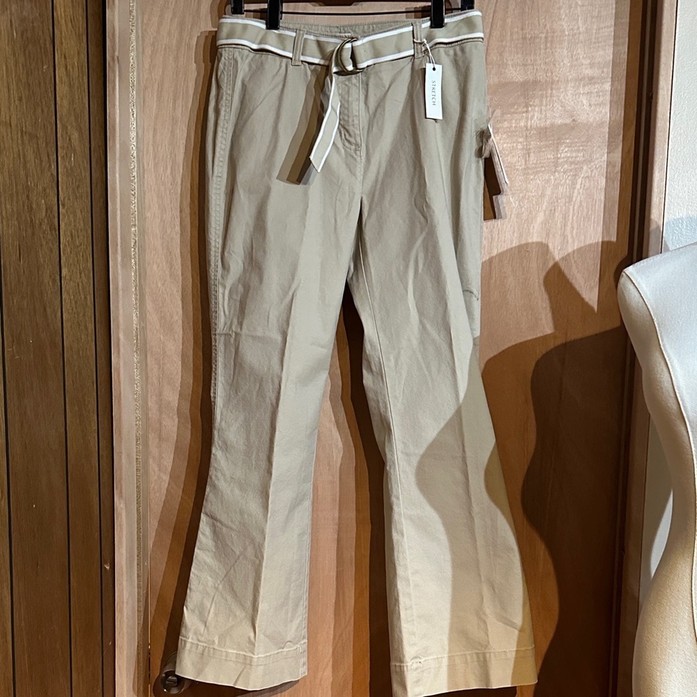 Jones New York Beige Chinos with Belt